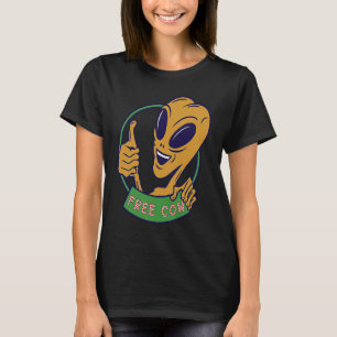 Camiseta vaca alienígena espaço aliens óvni grátis