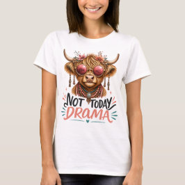 Camiseta Vaca Alta Alegre Não Hoje Drama