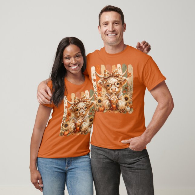 Camiseta Vaca Alta Coquete de Outono (Unissex)