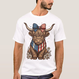 Camiseta Vaca Alta Patriótica Vintage