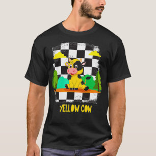 Camiseta Vaca amarela Vaca Vaca VNeck