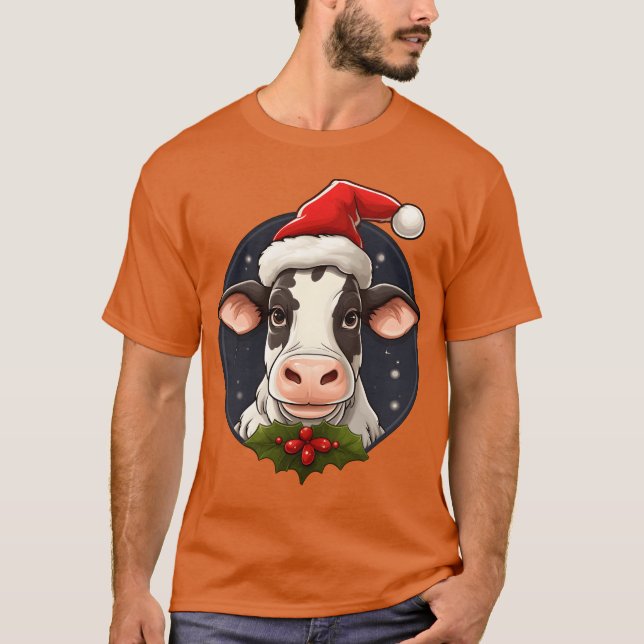 Camiseta Vaca amigos de Natal (Frente)