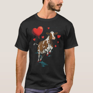 Camiseta Vaca Amor Coração para o Dia dos Namorados no Aman
