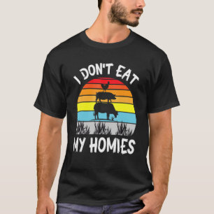 Camiseta Vaca Andando de Galinha Eu não Como