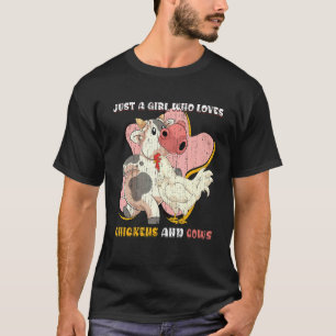 Camiseta Vaca Animal de Fazenda Fofo Garotas Mulheres Fran