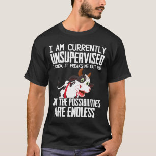 Camiseta Vaca atualmente sem supervisão