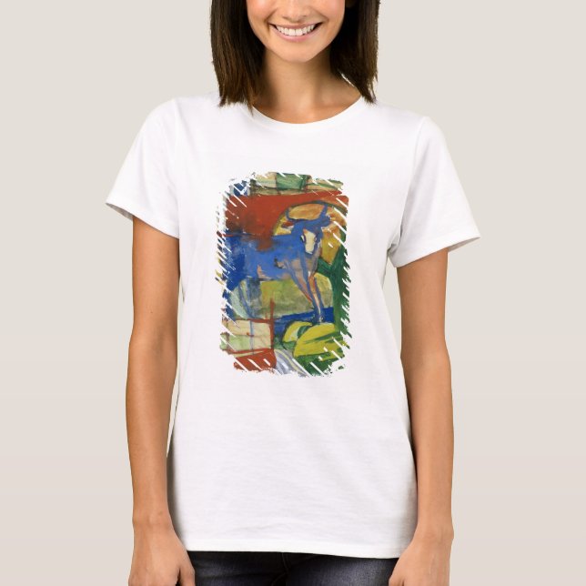 Camiseta Vaca azul, 1914 (tempera no papel) (Frente)