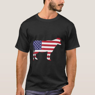 Camiseta Vaca Bandeira Americana EUA América