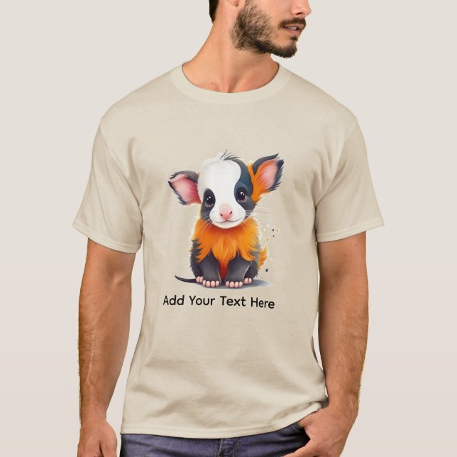 Camiseta Vaca bebê engraçada personalizável (Frente)