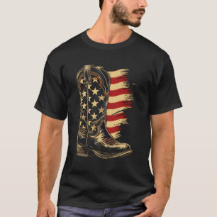 Camiseta Vaca Boca Bandeira Americana 4 De Julho Vaca