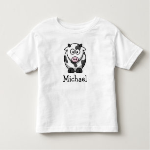 Camiseta Vaca bonito dos desenhos animados personalizada