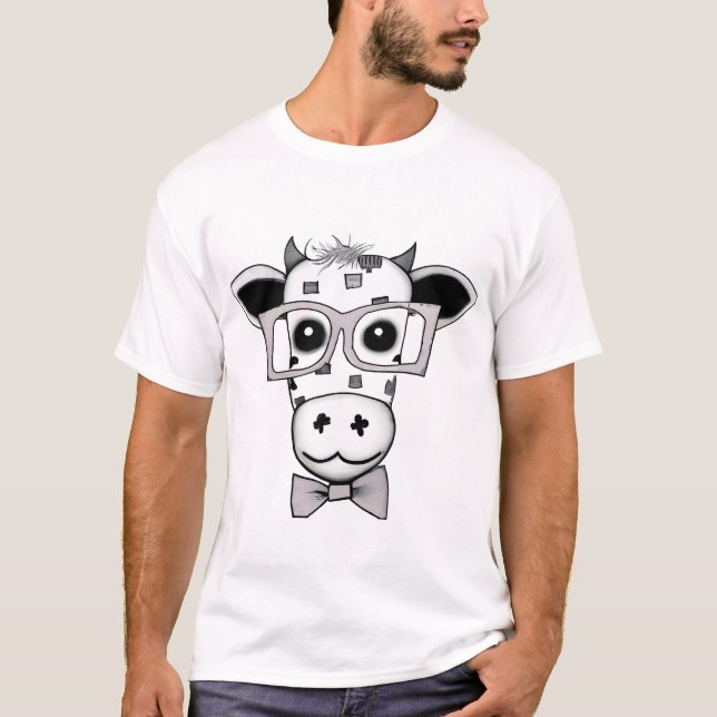 Camiseta Vaca branca (Frente)