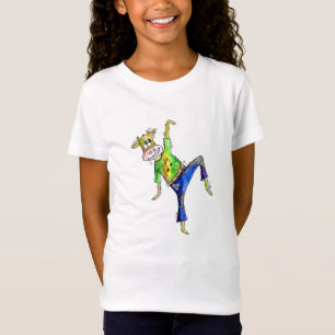 Camiseta Vaca branca dançante