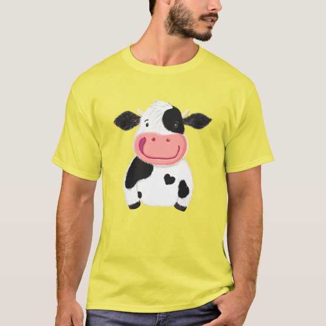 Camiseta Vaca Branca de Holstein (Frente)
