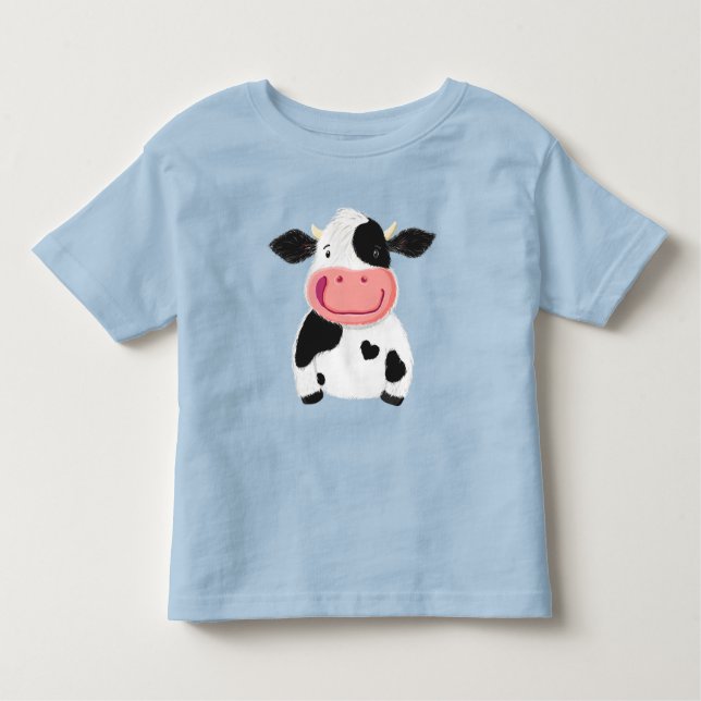 Camiseta Vaca Branca de Holstein (Frente)