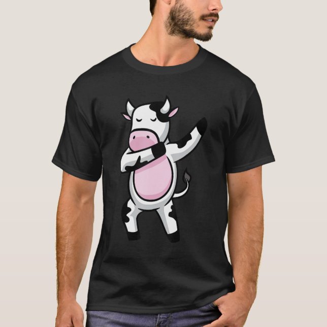 Camiseta Vaca CALF Dabbing Animal s (Frente)