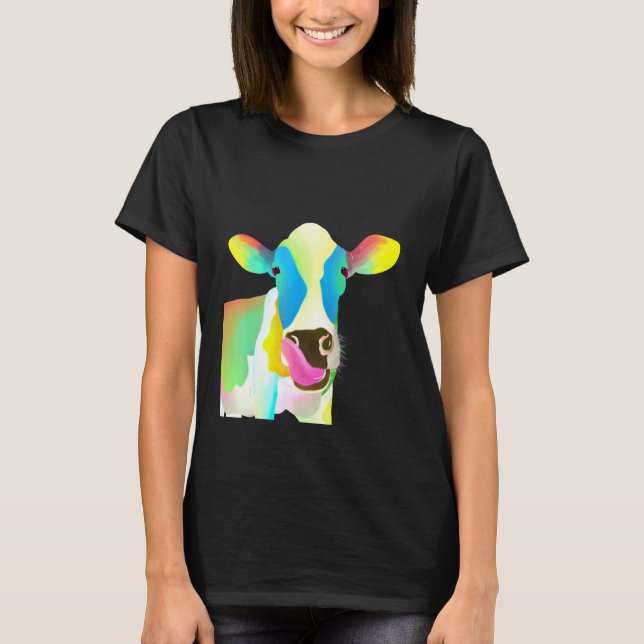 Camiseta Vaca Colorida (Frente)