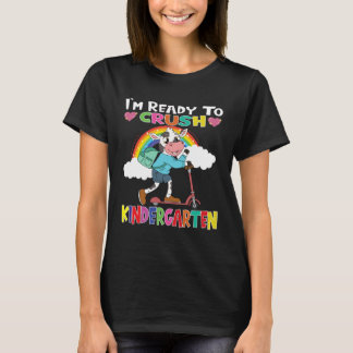 Camiseta Vaca Com Scooter Estou Pronto Para Esmagar Jardim 