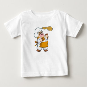 Camiseta Vaca como cozinhar com Dough