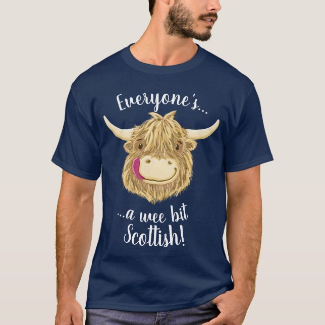 Camiseta Vaca das montanhas dos desenhos animados, todos (Frente)