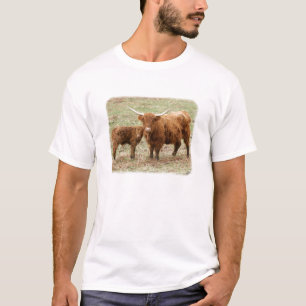 Camiseta Vaca das montanhas e vitela 9Y316D-045