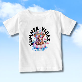 Camiseta Vaca das Terras Altas com Óculos de Sol Vibrações