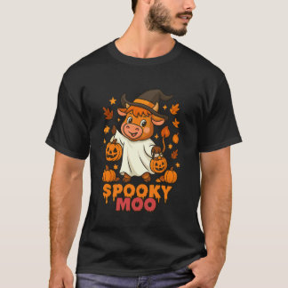 Camiseta Vaca das Terras Altas de Abóbora de Fazenda Fofo A