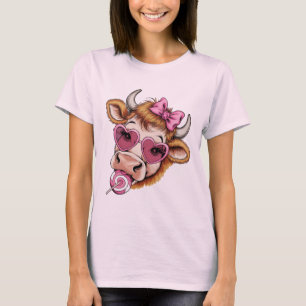 Camiseta Vaca das Terras Altas do Vale Coquette Dia dos Nam