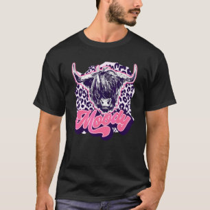Camiseta Vaca das Terras Altas Leopardo Vaca Bezerrilha Tem
