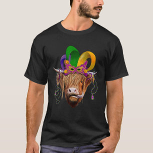 Camiseta Vaca das Terras Altas Novilha Chapéu de Bêbado do