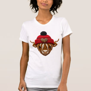 Camiseta Vaca das Terras Altas PNG Faux Latch Hook para o D
