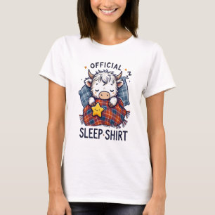 Camiseta Vaca das Terras Altas Png, Oficial Sleep Png