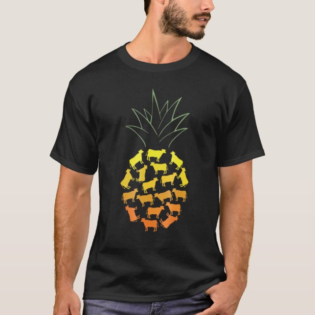 Camiseta Vaca de Abacaxi Para Vaca (Frente)