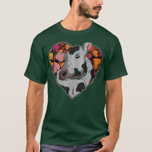 Camiseta Vaca de Amante de os animais do coração