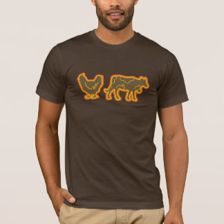 Camiseta Vaca de Brown da galinha de Brown