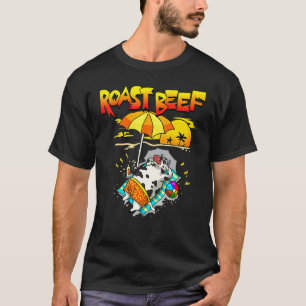 Camiseta Vaca de Carne Assada na Praia Férias Bronzeado Cri