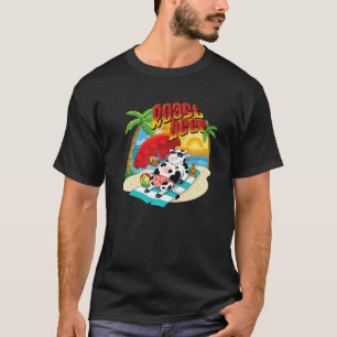 Camiseta Vaca De Carne De Bovino Transformada Nas Férias De