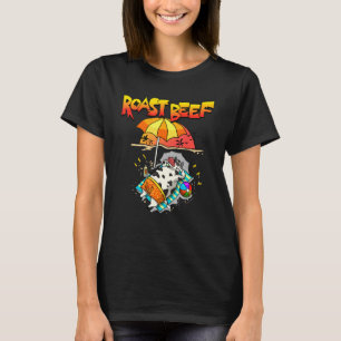 Camiseta Vaca De Carne De Bovino Transformada Nas Férias De