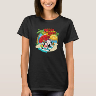 Camiseta Vaca De Carne De Bovino Transformada Nas Férias De