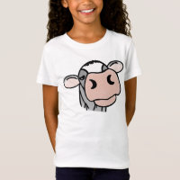 vaca de desenho animado preto branco rosa beijo ci