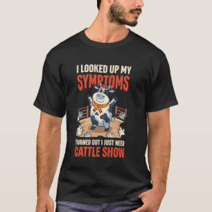 Camiseta Vaca de Exposição Pecuária Gado Exibindo Exposiçõe
