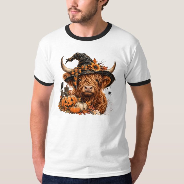 Camiseta Vaca de Halloween (Frente)