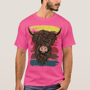 Camiseta Vaca de Highland 5 escocesa