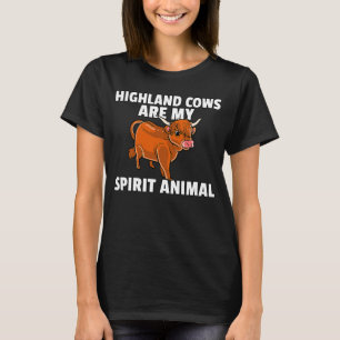 Camiseta Vaca De Highland Para Agricultura Escocesa