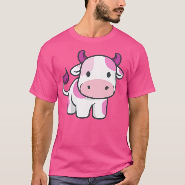 Camiseta Vaca de Leite de Morango (Frente)