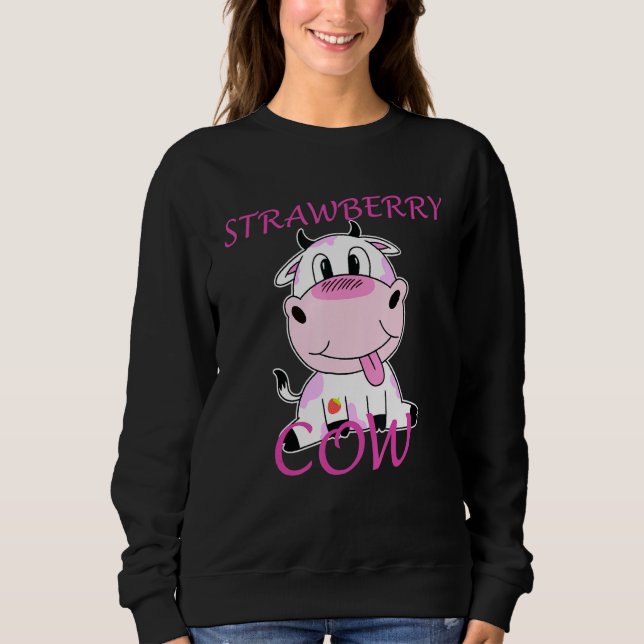 Camiseta Vaca de Morango, Cuja Vaca É Rosa (Frente)