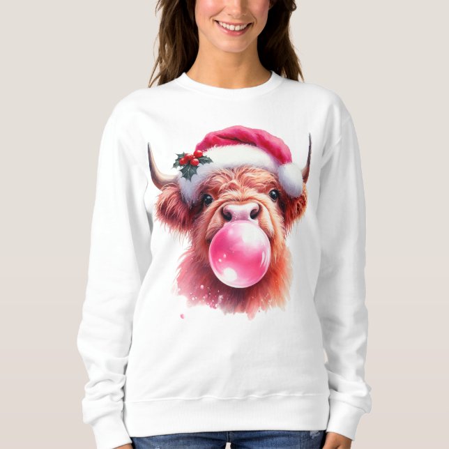 Camiseta Vaca de Natal Boujee (Frente)