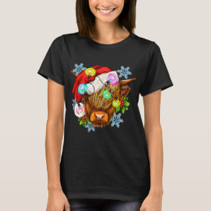 Camiseta Vaca de Natal Engraçada, Vaca de Natal Ocidental