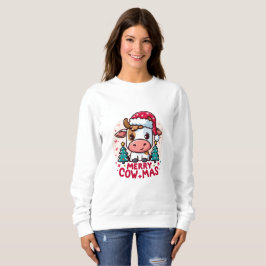 Camiseta Vaca de Natal "Feliz Cowmas"