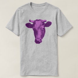Camiseta Vaca de Pop de Rosa e Roxo